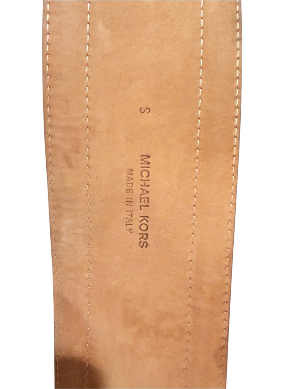 Michael Kors Luxury Leather Wide Brown Waist Belt Women’s Small Made in Italy - Picture 8 of 9